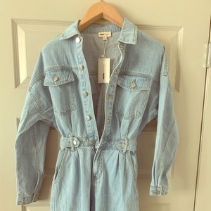 Denim Jumpsuit Fashion Nova Vintage Medium